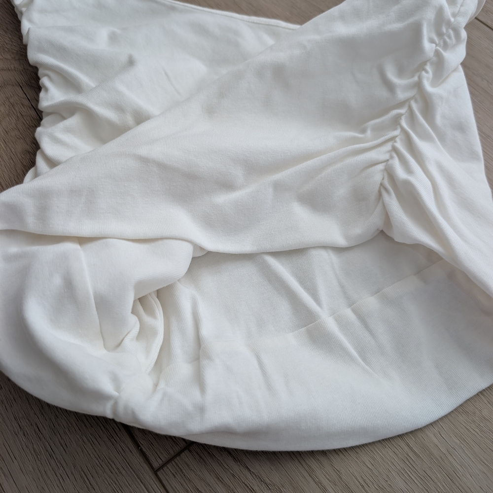 Grey Lab Ruched One Shoulder Crop Top - Picture 6 of 9